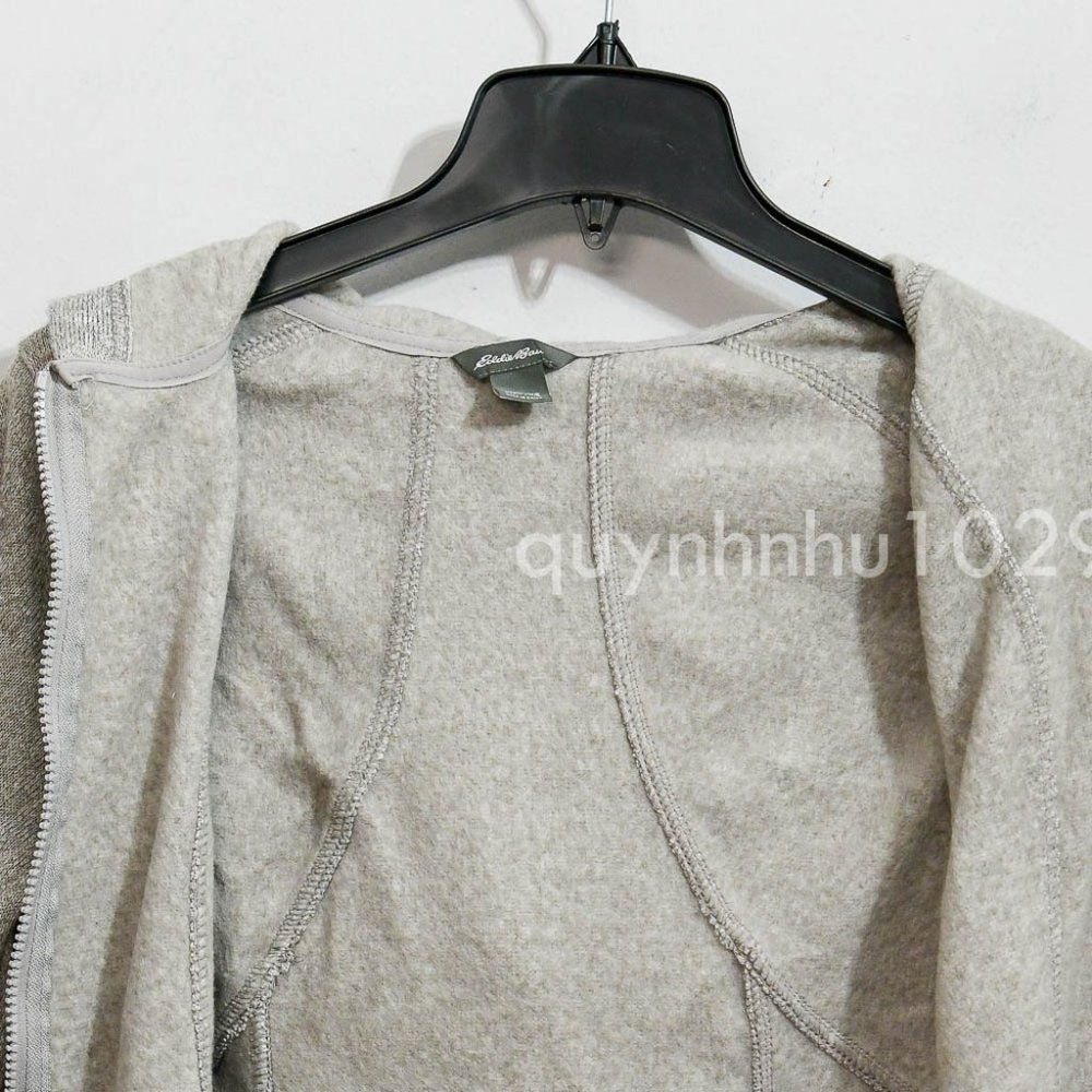 Eddie Bauer women Radiator Fleece 2.0 Long Full-zip hooded Jacket in  GRAY - Picture 7 of 9